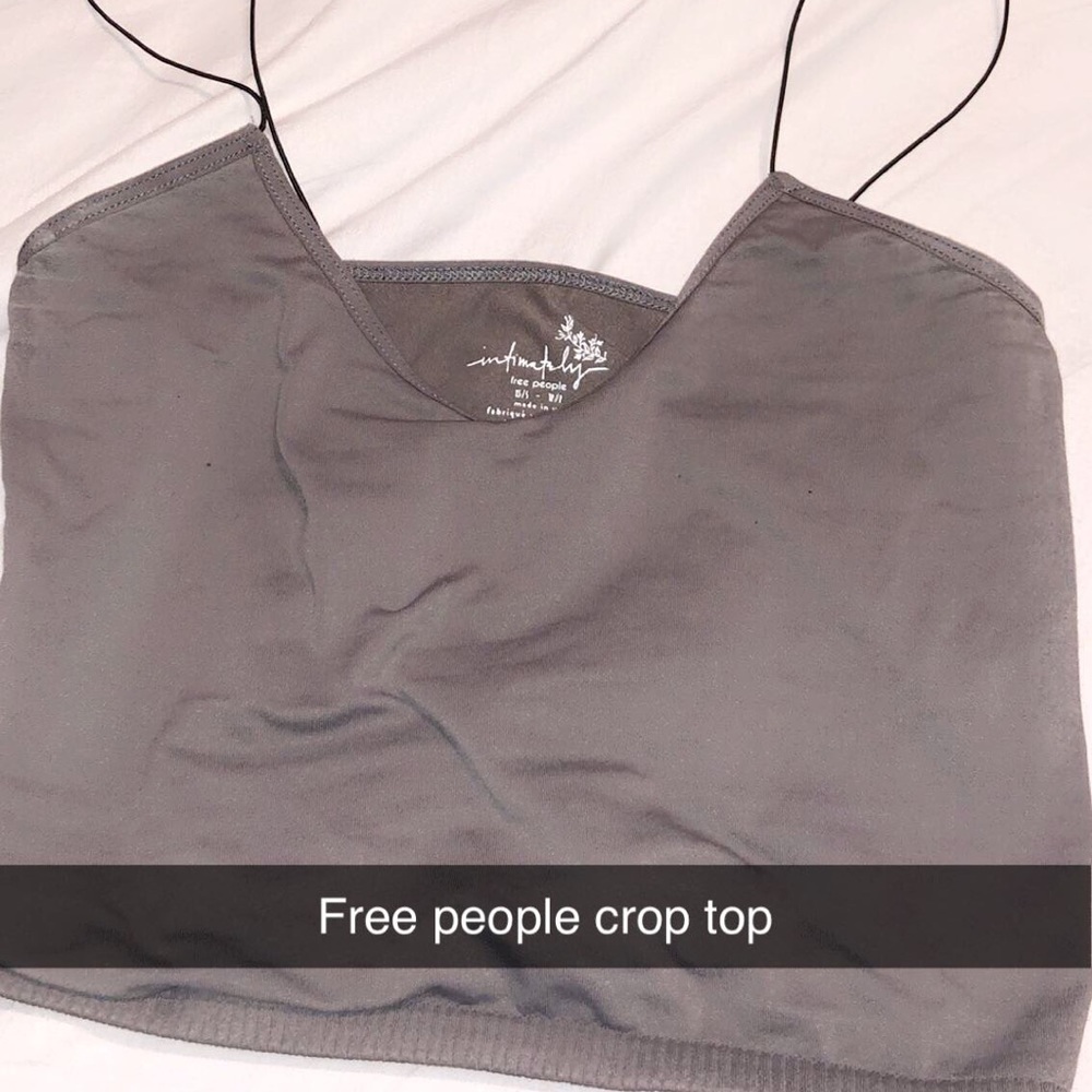 Free People Spaghetti Strap Crop-top
